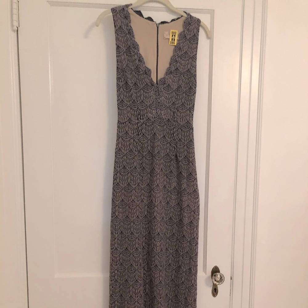 Korovilas Maxi Crochet Purple Dress Sz Small